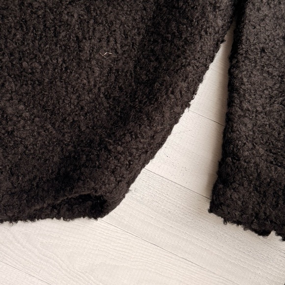 NWOT Elan Black Sherpa Shacket Size M - Picture 6 of 6